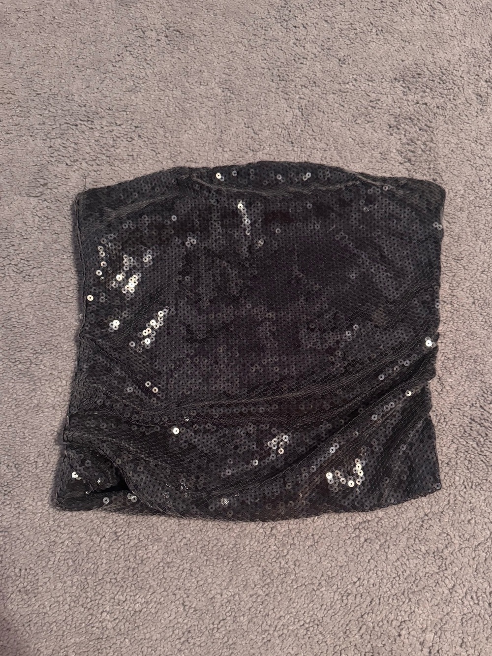 Silver Sequin Tube Top